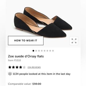 Jcrew suede flats